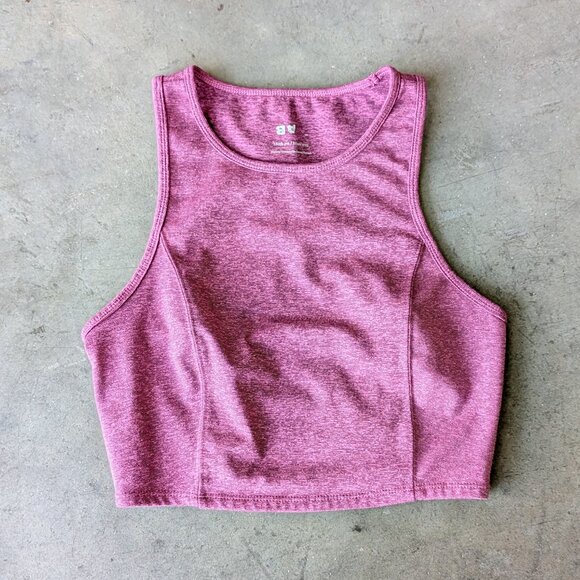 JoyLab Black and Purple Crop Top Tank Long Line Bra Bundle medium - Picture 4 of 8